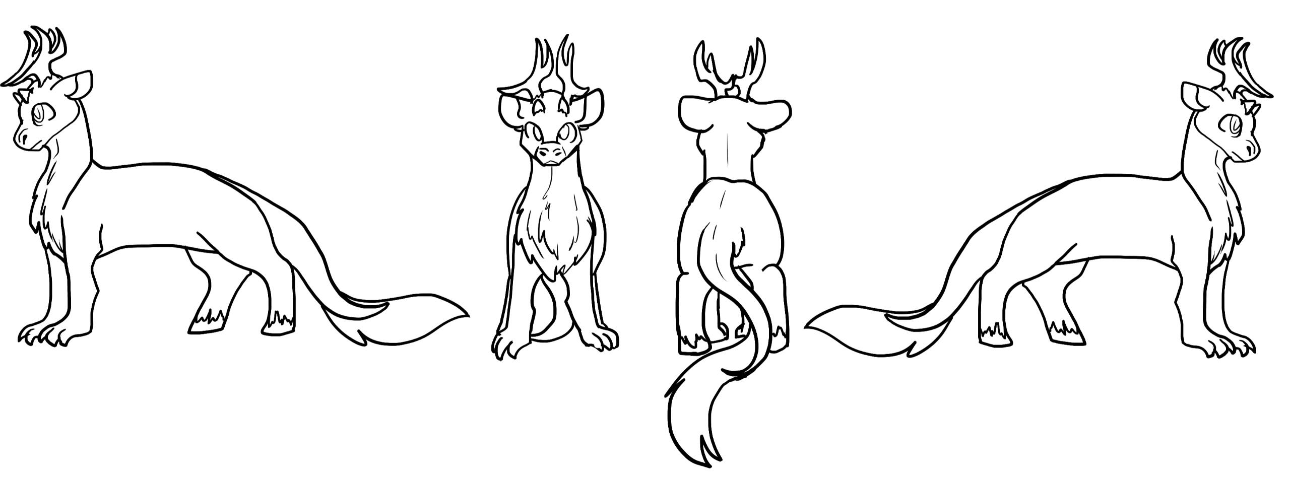 Dragon/deer design 2