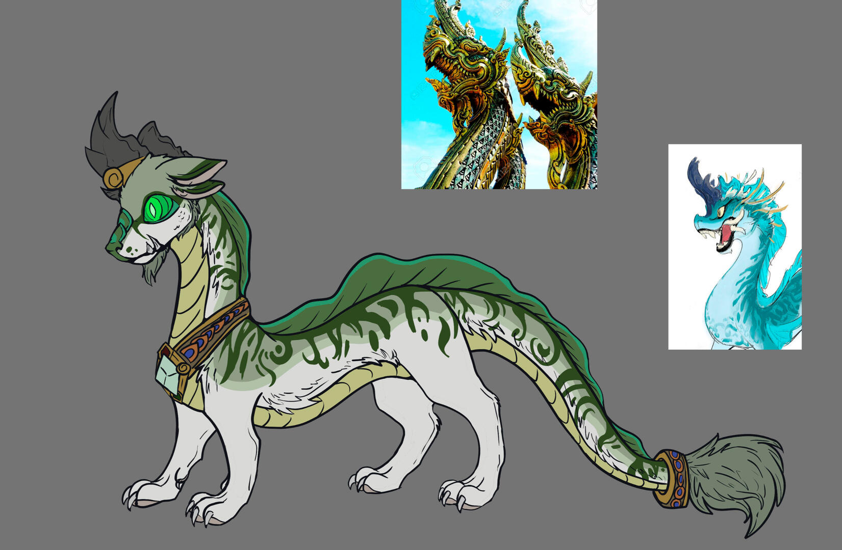 thai dragon inspired design